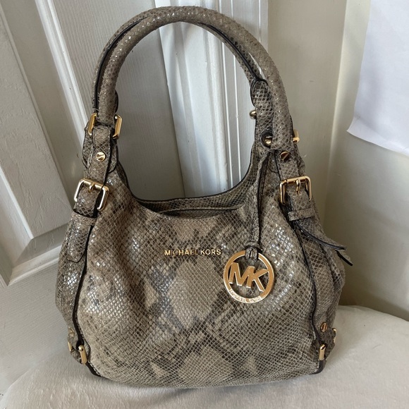 Michael Kors Python Pattern Shoulder Bag - EUC - Picture 9 of 13